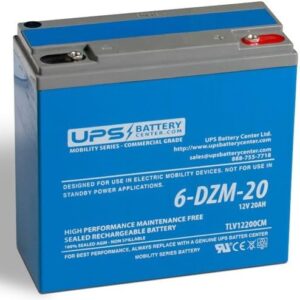 Alternative view of 12V 20Ah Deep Cycle AGM VRLA Battery For eBike/Scooter