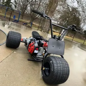 Alternative view of 2025 "Black Cherry" Drift Trike