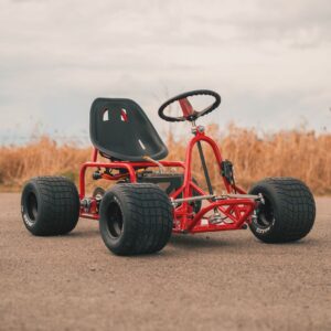 Alternative view of 2025" Red and Black Electric Go Kart
