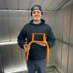 Alternative view of Factory Forks ( Orange )