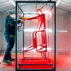 Alternative view of Go Kart Frame ( Red )