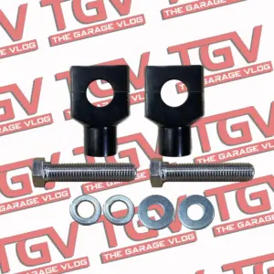 Alternative view of TGV Mini-Trike Bar Risers w/ Upgraded Hardware
